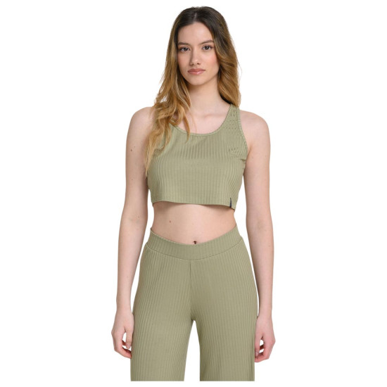 Target Γυναικεία αμάνικη μπλούζα Rib Crop Top